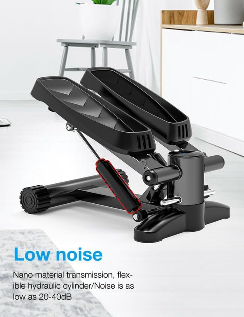 Mini Steppers for Exercise, Portable Mini Stair Stepper Exercise Equipment for Home with Resistance Band & Calories Display & Non-Slip Mat,Aerobic Step Fitness Machines for Office Workout image number 6