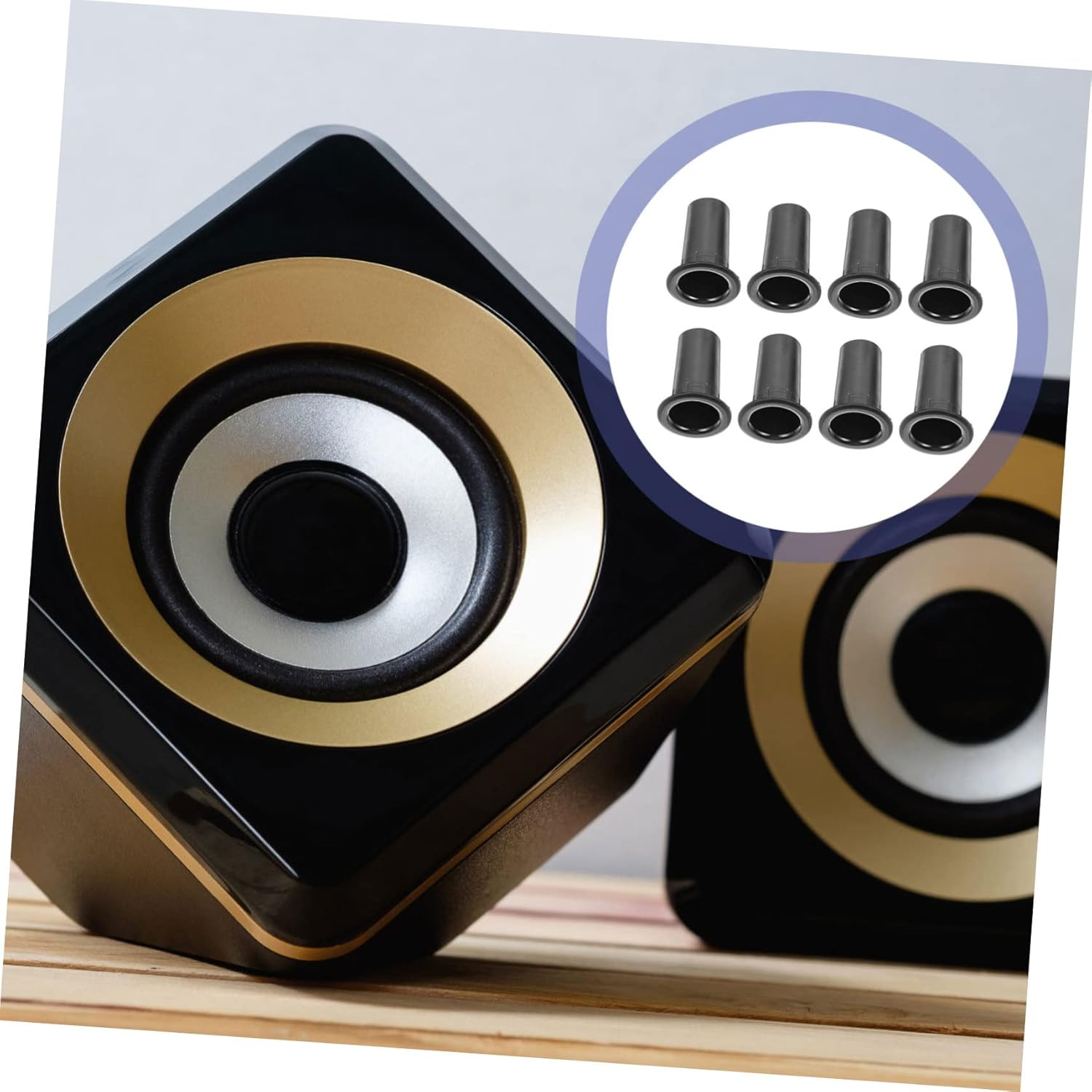Hoement 8Pcs Bass Reflex Tubes Speaker Port Replacement for Speaker Cabinets Portable Home Car Audio with Easy Installation and Low Distortion Sound Quality image number 1