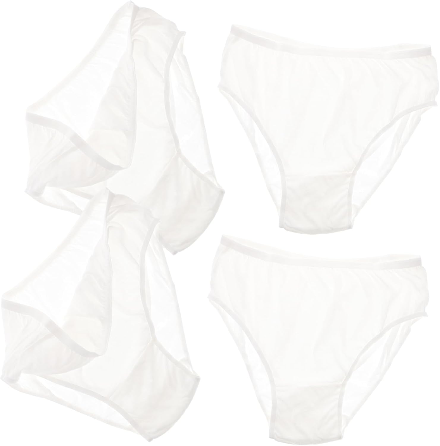 GANAZONO 4Pcs Maternity Cotton Underwear Disposable for Pregnant Women Breathable Female Underpants Cotton Underwear for Postpartum Period Use image number 6