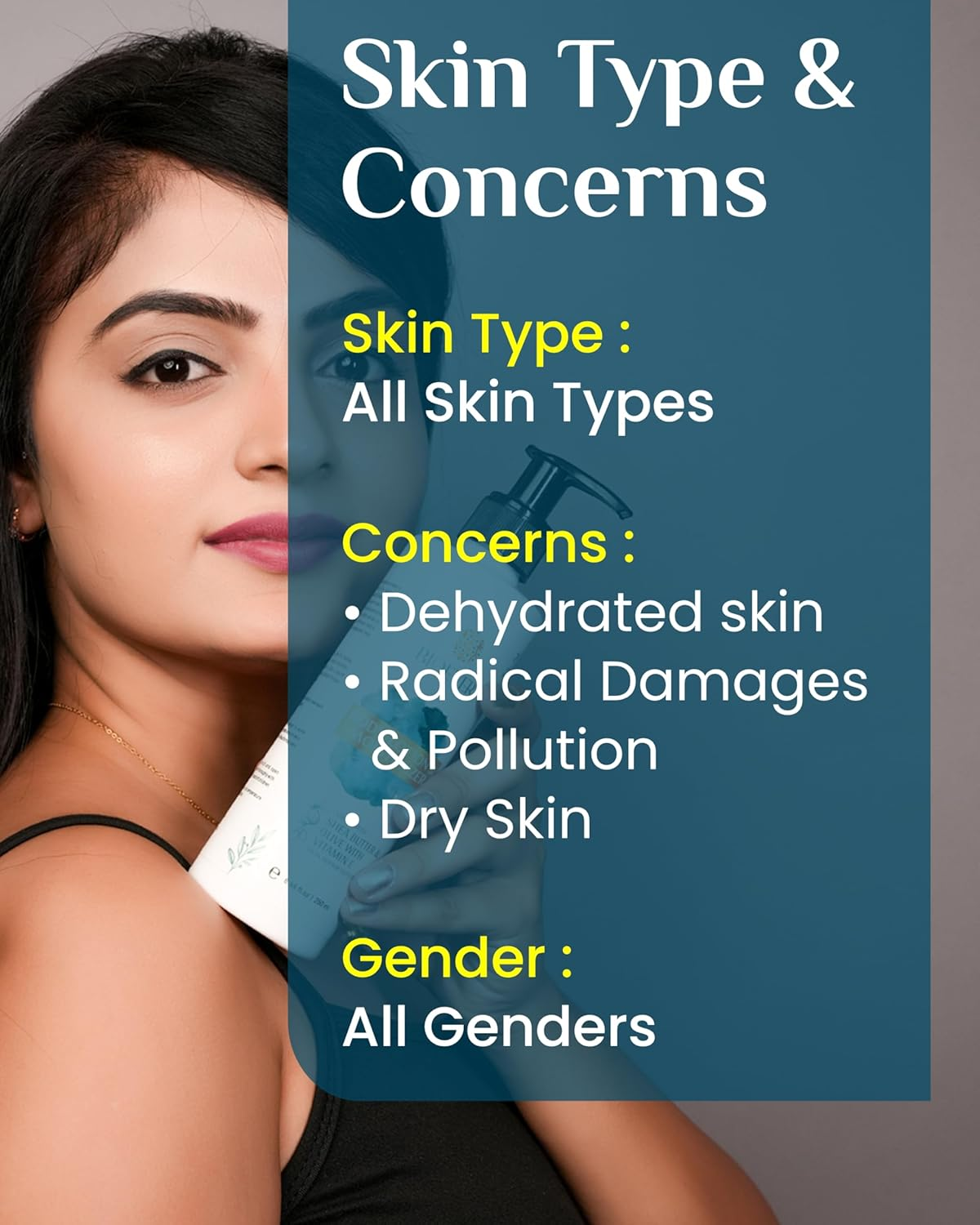 Bioever Body Lotion and Moisturizer Enrich with Shea Butter & Olive With, Vitamin E All Skin Types Lotion 250Ml image number 5