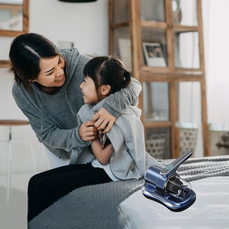 Lumewave Bed Vacuum Cleaner, Household High-Frequency Strong Removal Instrument, Handheld Deep Mattress Vacuum Cleaner, Wireless Vacuum Cleaning Remover Instrument (Purple) - Purple image number 5