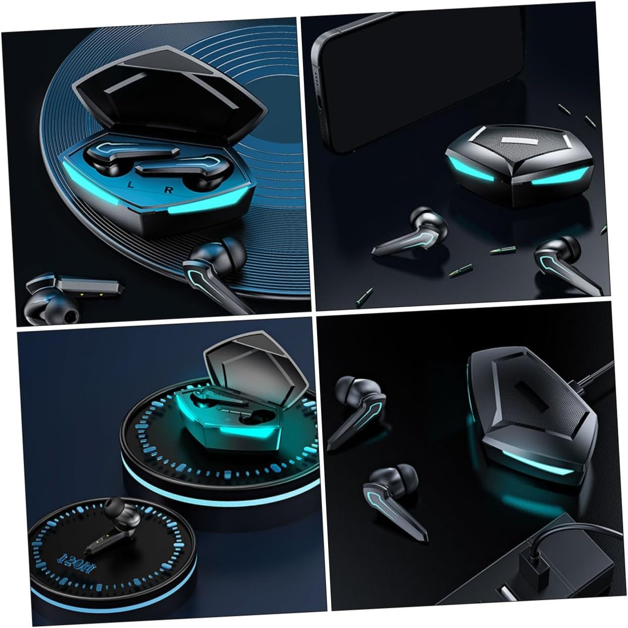 SWOOMEY Headset Stereo Headphones for Running Sports Earplugs Wireless Earphones for Music Calls Fashionable Craft image number 6