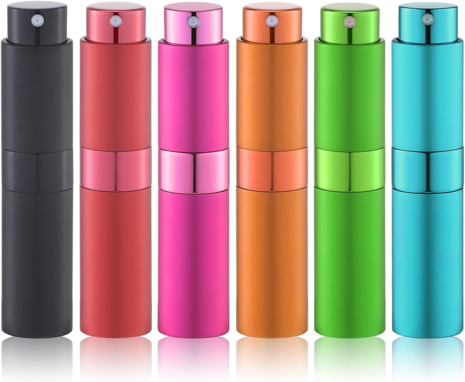 Lulupack Perfume Atomizer Travel Refillable Bottle: Cologne Sprayer Portable for Men - Mini Spray Empty for Refill - 8Ml Small Size Matte