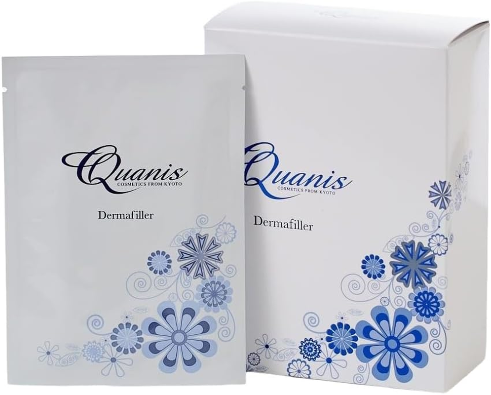 Quanis Derma Filler, Face Mask, for Area, Eye Pack (Moisturizing, Drying, Wrinkles), Boxed, 2 Left and Right Sheets X 8 Sets