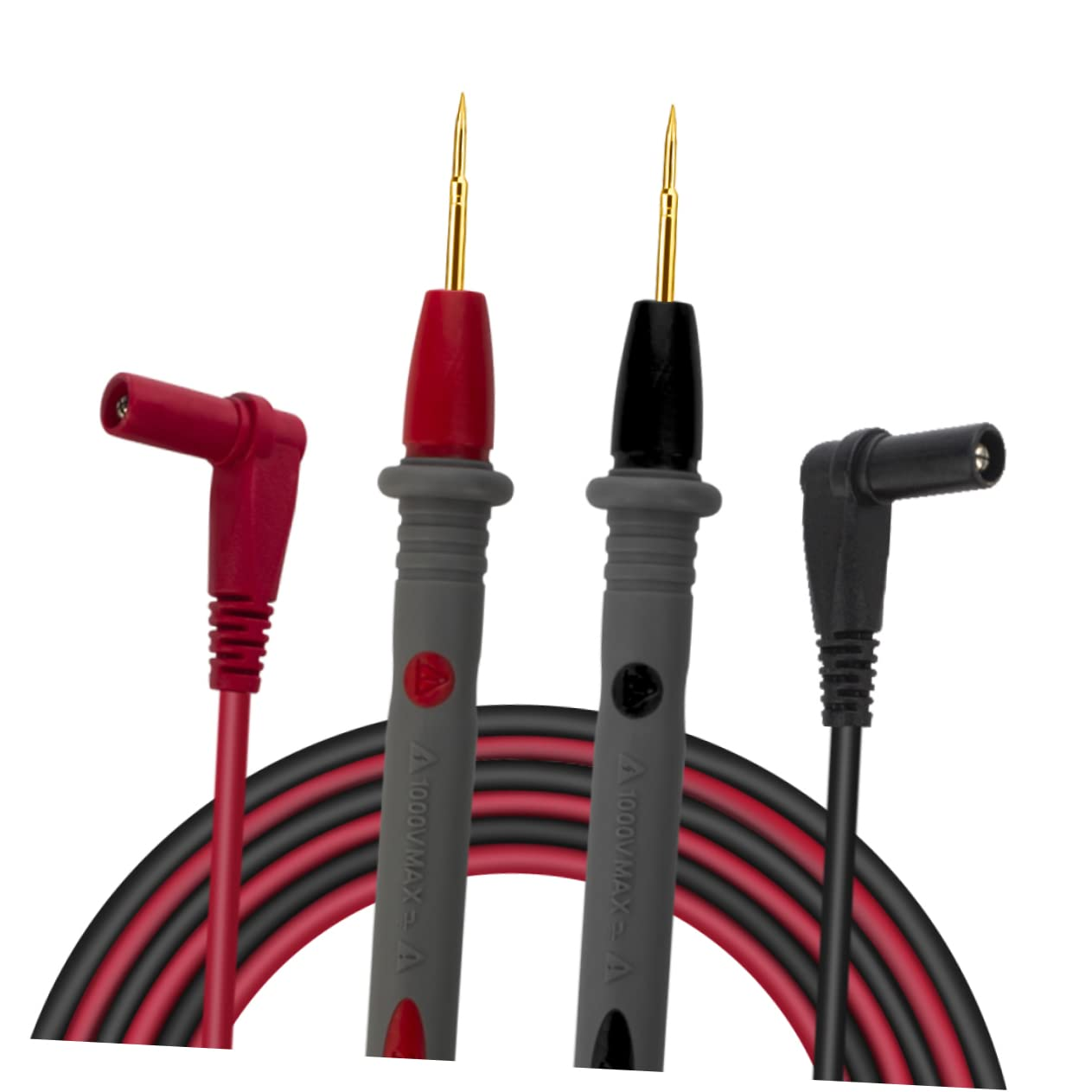 OSALADI 1000V Golden Plated Probe Test Lead High Precision Multimeter Pen Line Silicone Cable for Accurate Measurements of Ic Led and Components image number 4