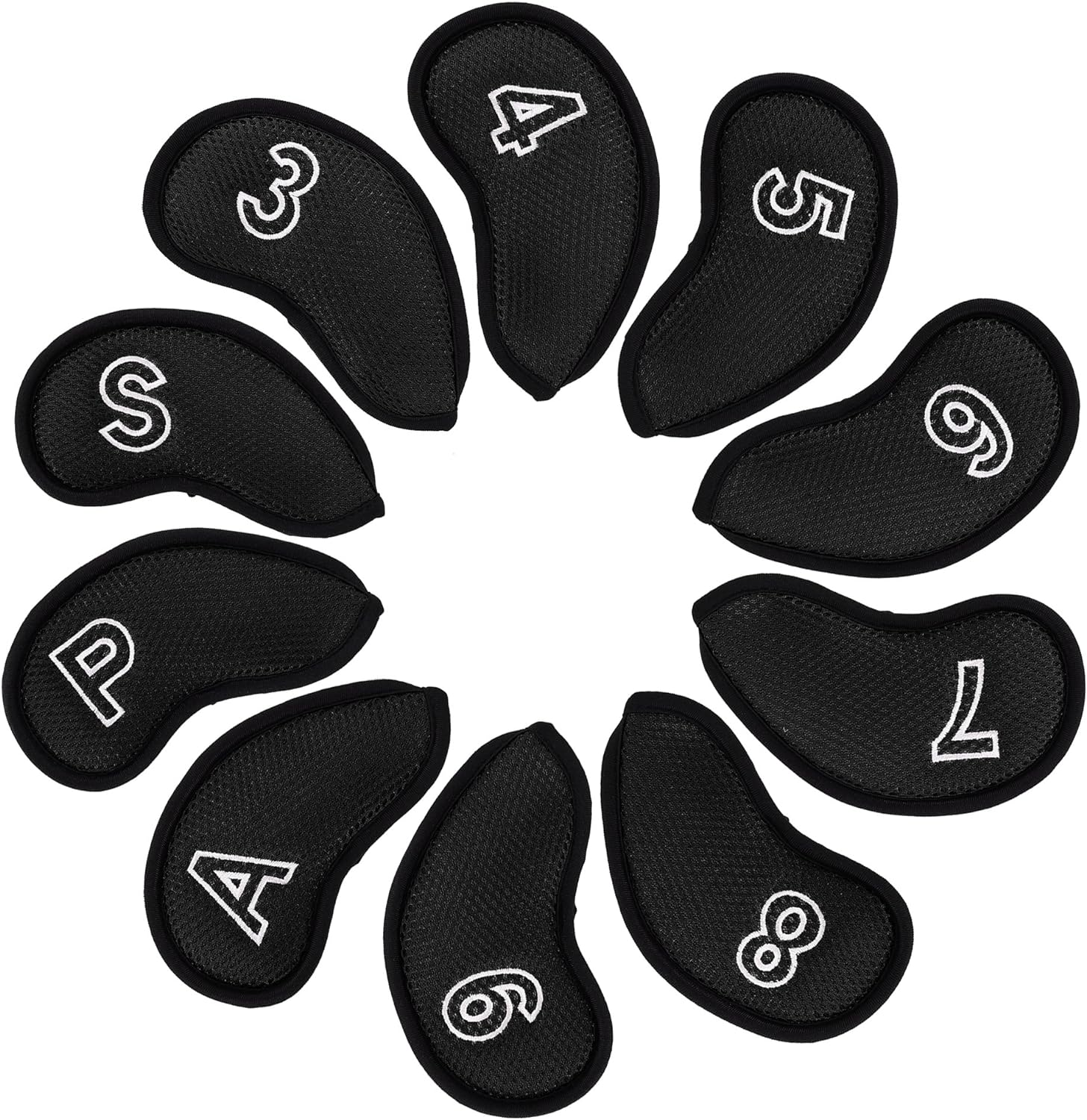 Craftsman Golf 10 Pcs/Set Meshy Golf Iron Headcovers Head Covers Set for Taylormade Callaway Mizuno Cobra Ping