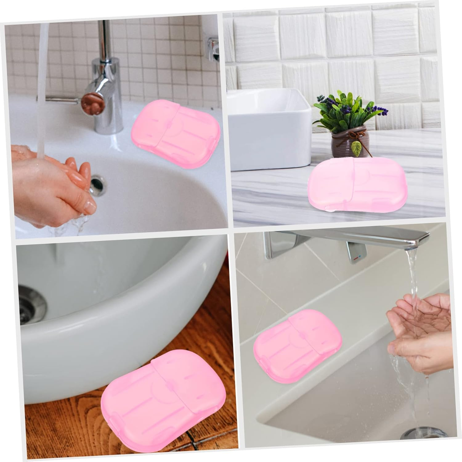Iplusmile Travel Essentials for Women Hand Soap Sheets Travel Soap Slices Compact Lightweight Business Trips image number 5