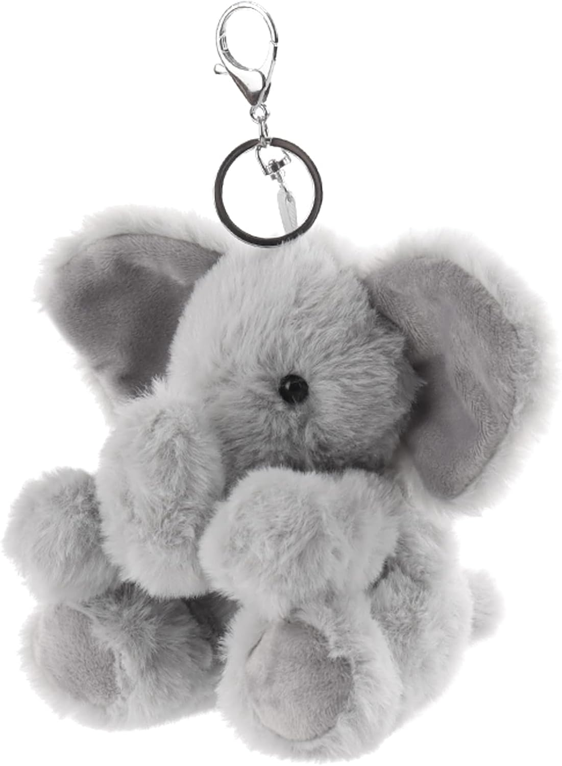 Apricot Lamb Cute Toys Plush Gray Elephant Stuffed Animal Soft Keychain for Kids Bag, Purse, Backpack, Handbag (6 Inches) image number 5