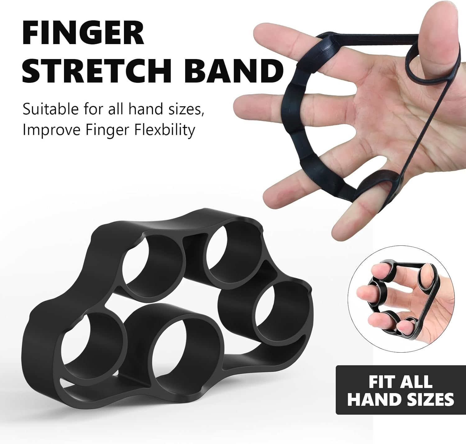 Hand Grip Strengthener Grip Strength Trainer Kit with Wrist Strengthener - Ultimate Hand Exerciser Set for Forearm Workout, Adjustable Grip Strength Trainer, Stress Relief Ball, Hard Thorn Ball, Exercise Ring, Training and Recovery image number 2