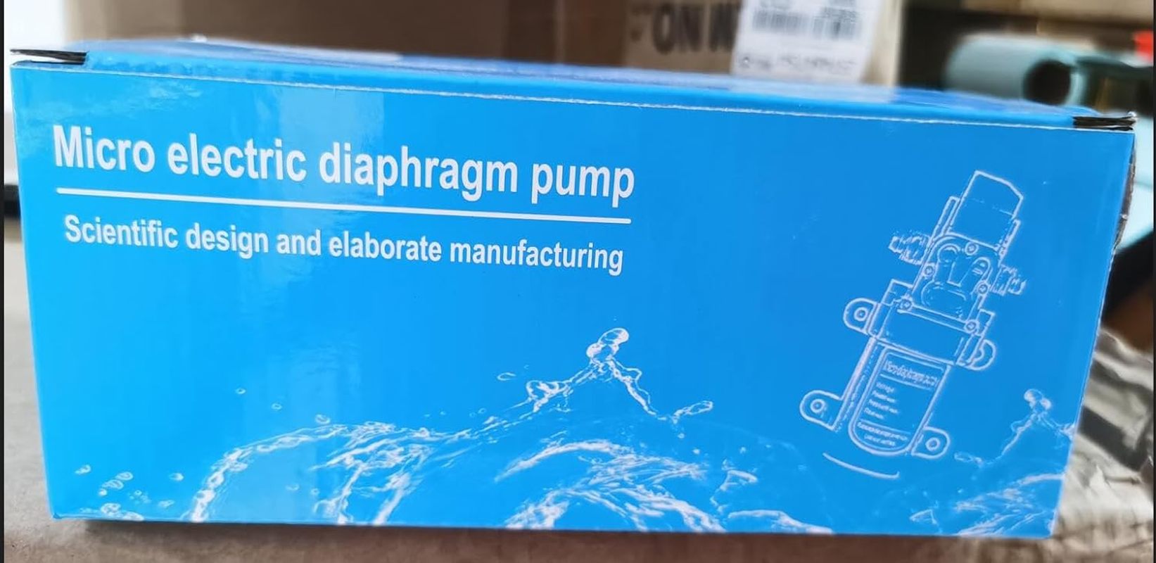 CYBERNOVA DC12 V 131PSI 4-6L/M Fresh Water High Pressure Diaphragm Self Priming Pump Caravan/Boat/Rv/Garden/Vehicle Cleaning/Motorhome (6L/M) image number 4