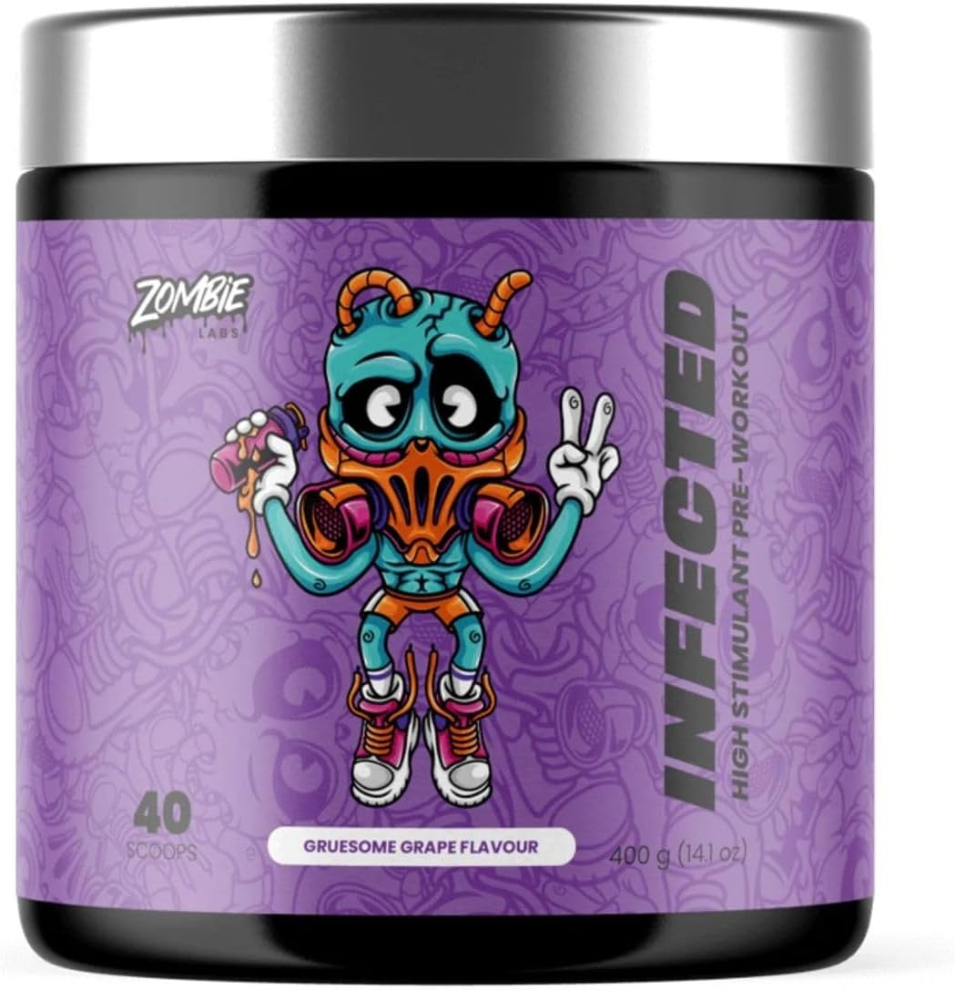 Zombie Labs Infected High-Stim Pre Workout Gruesome Grape 40 Serves