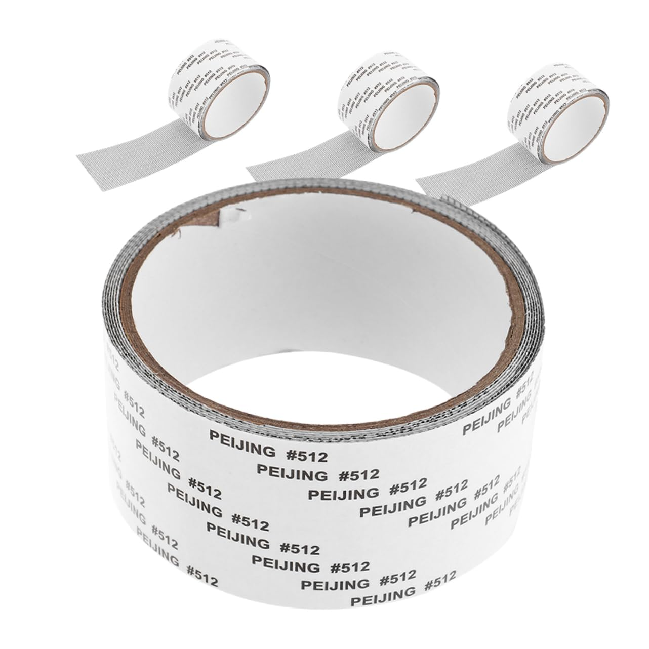 KONTONTY 4 Rolls Window Screen Repair Tape Self Adhesive Mesh Kit Grey Cuttable PVC Patch for Windows or Doors 5Cm X 2M Each