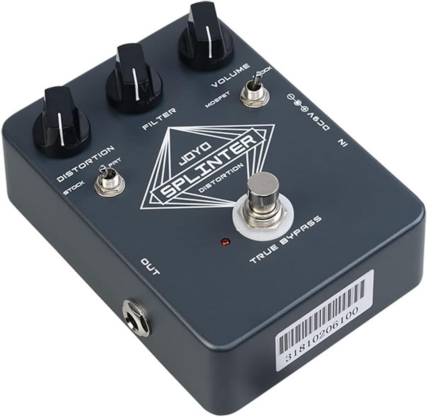 Joyo JF-21 Splinter Classic Distortion Guitar Effects Pedal RAT Style True Bypas image number 2