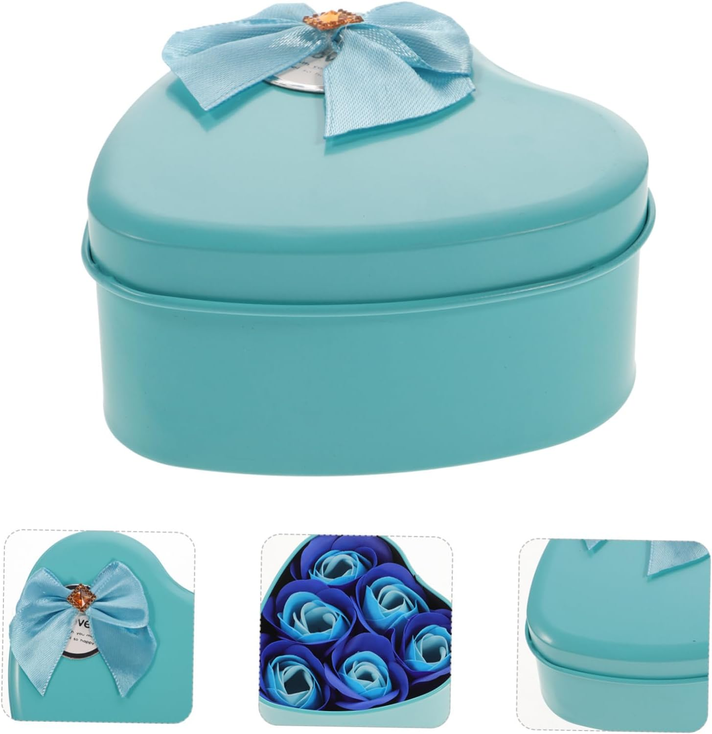 Minkissy Rose-Shaped Soap Flower Set 6 Soaps per Box Unique Mothers Day Present Rose Petal Scent image number 6