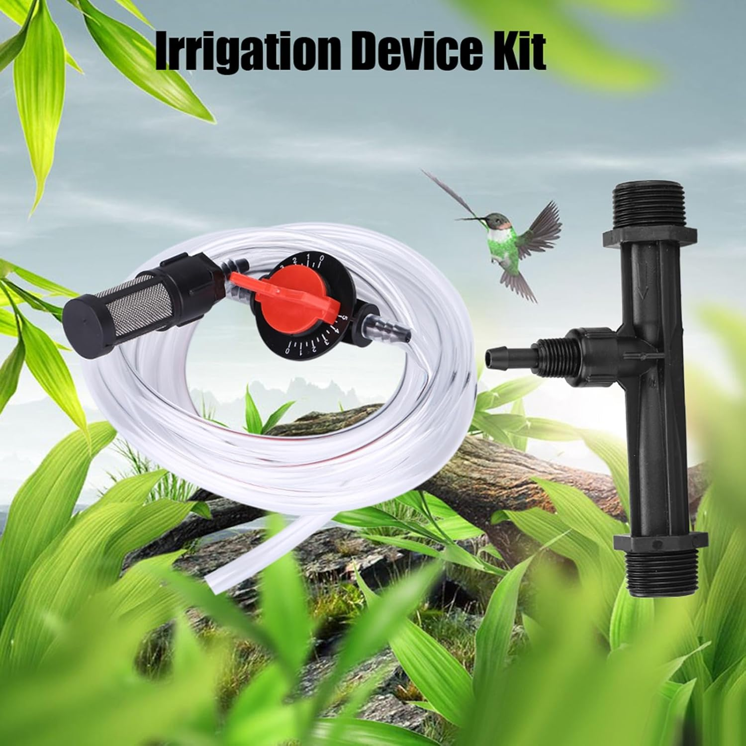 G3/4 Garden Irrigation Device Kit, Fertilizer Injector Switch Filter Water Tube, Agriculture Drip System Tools for Garden Liquid Fertilizer Injection Watering Indoor Outdoor image number 5