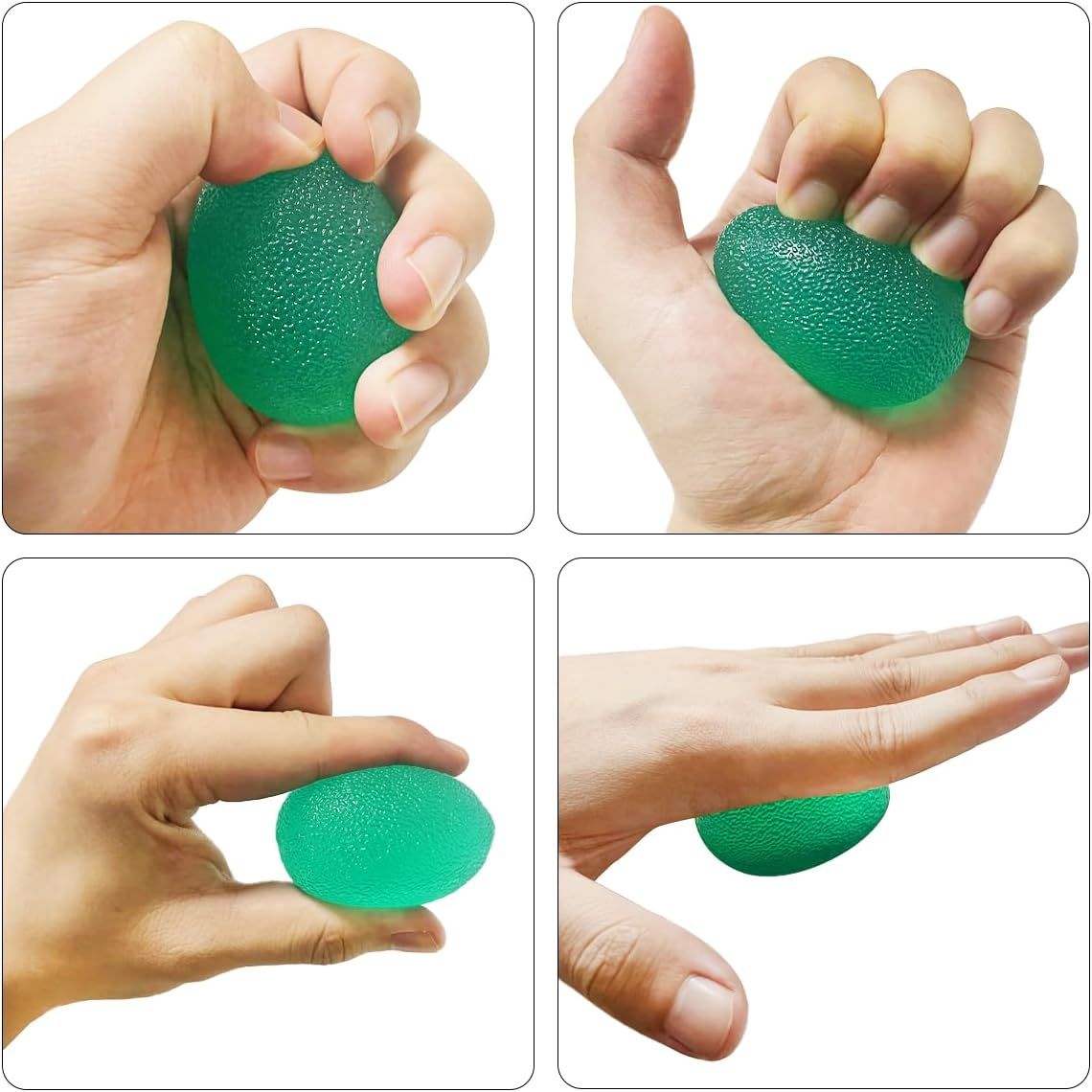 Stress Balls, 3 PCS Finger Exercise Balls for Grip Strengthen, Hand Workout (3 Color) image number 1