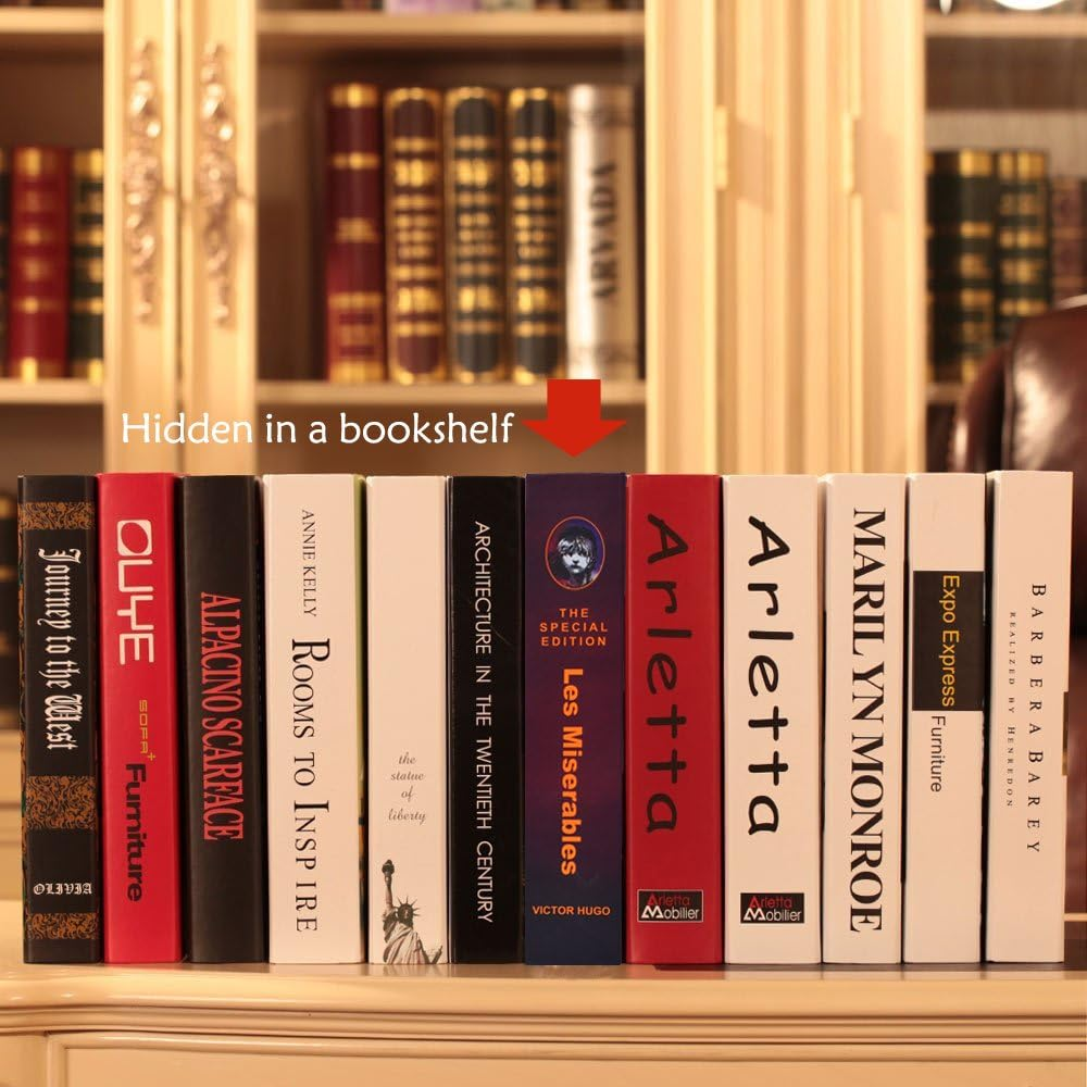 Booksafe Diversion Secret Real Book Hidden Safe with Key Lock Real Paper Book Locking-Les Miserables image number 2