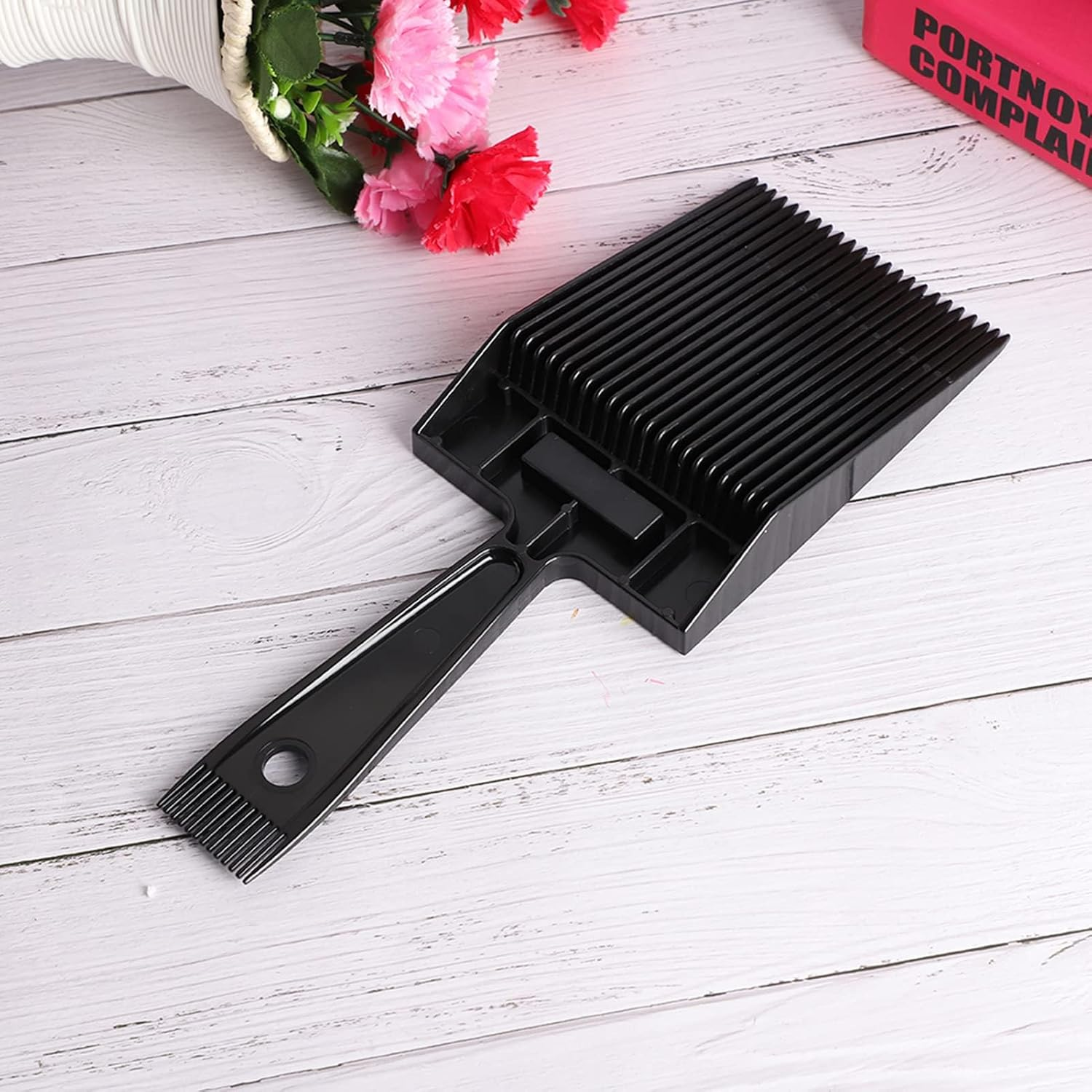 Flat Top Comb, Black Flat Top Combs Barber Haircut Clipper Comb, Fading Comb for Men'S Hairstyle Tool