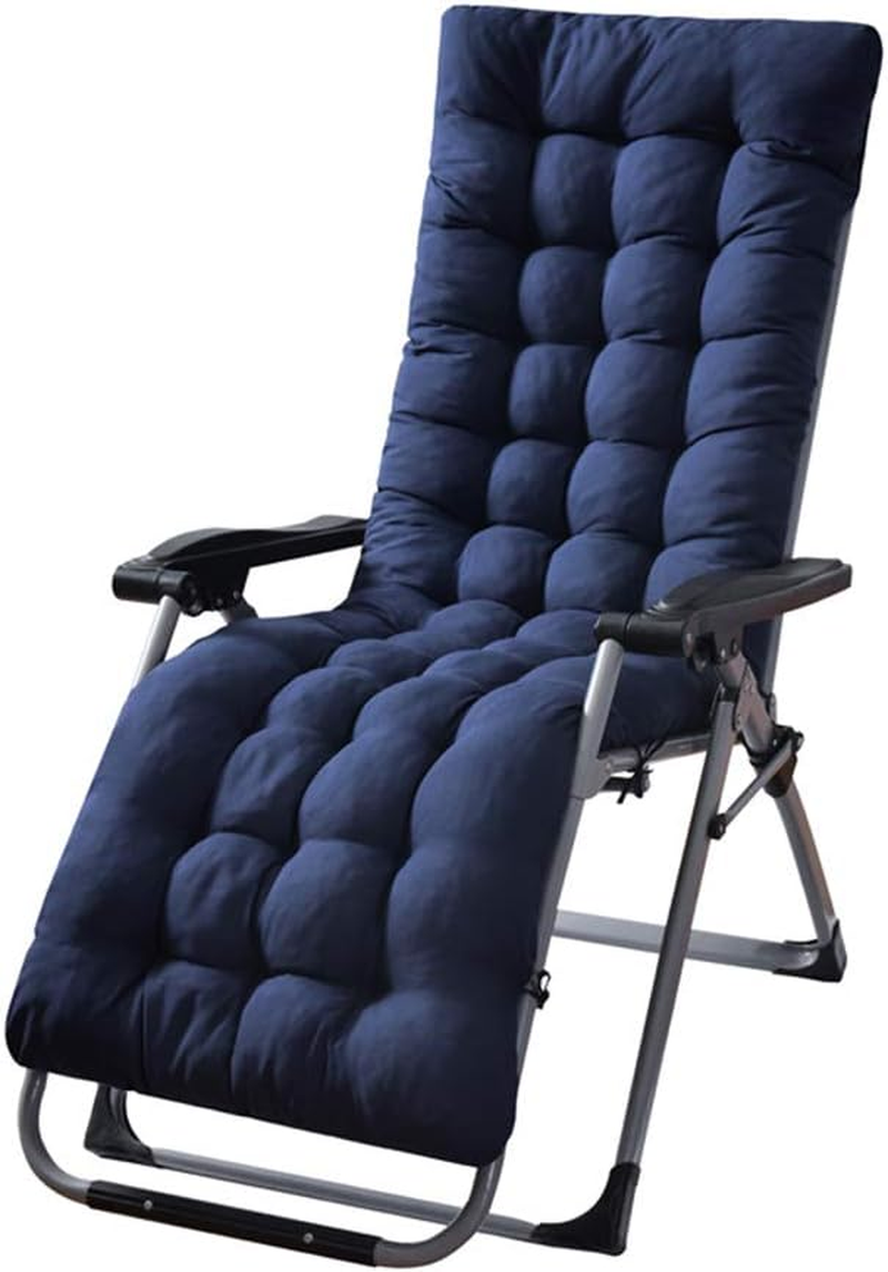 Sun Lounger Cushion, Chaise Lounge Cushion Extended for Outdoor (Dark Blue) image number 5