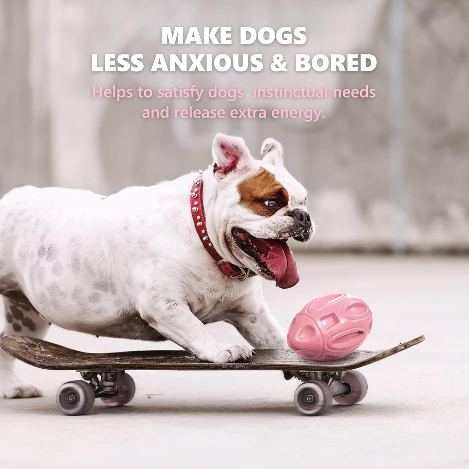 EASTBLUE Squeaky Dog Toys for Aggressive Chewers: Rubber Puppy Chew Ball with Squeaker, Almost Indestructible and Durable Pet Toy for Medium and Large Breed - Green image number 7