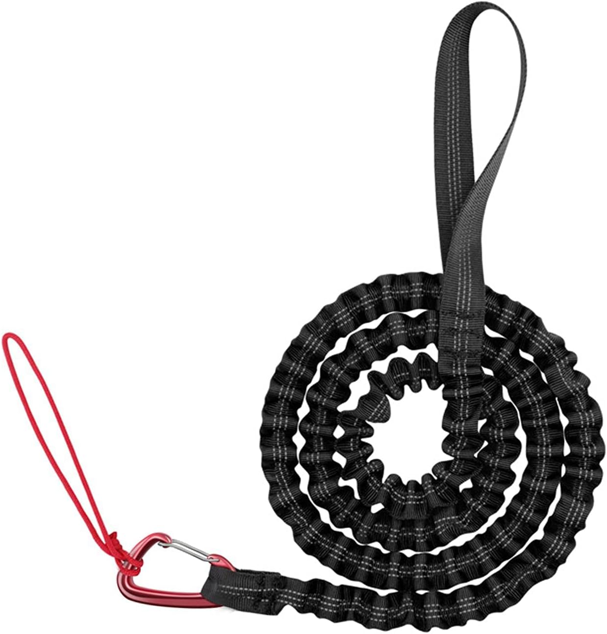 Bike Bungee Tow Rope for Kids, Child Bike Stretch Bungee Cord Pull behind Attachment High Strength 800KG 3M Bicycle Towing Strap with Carabiner, Mountain Bike Tow Rope
