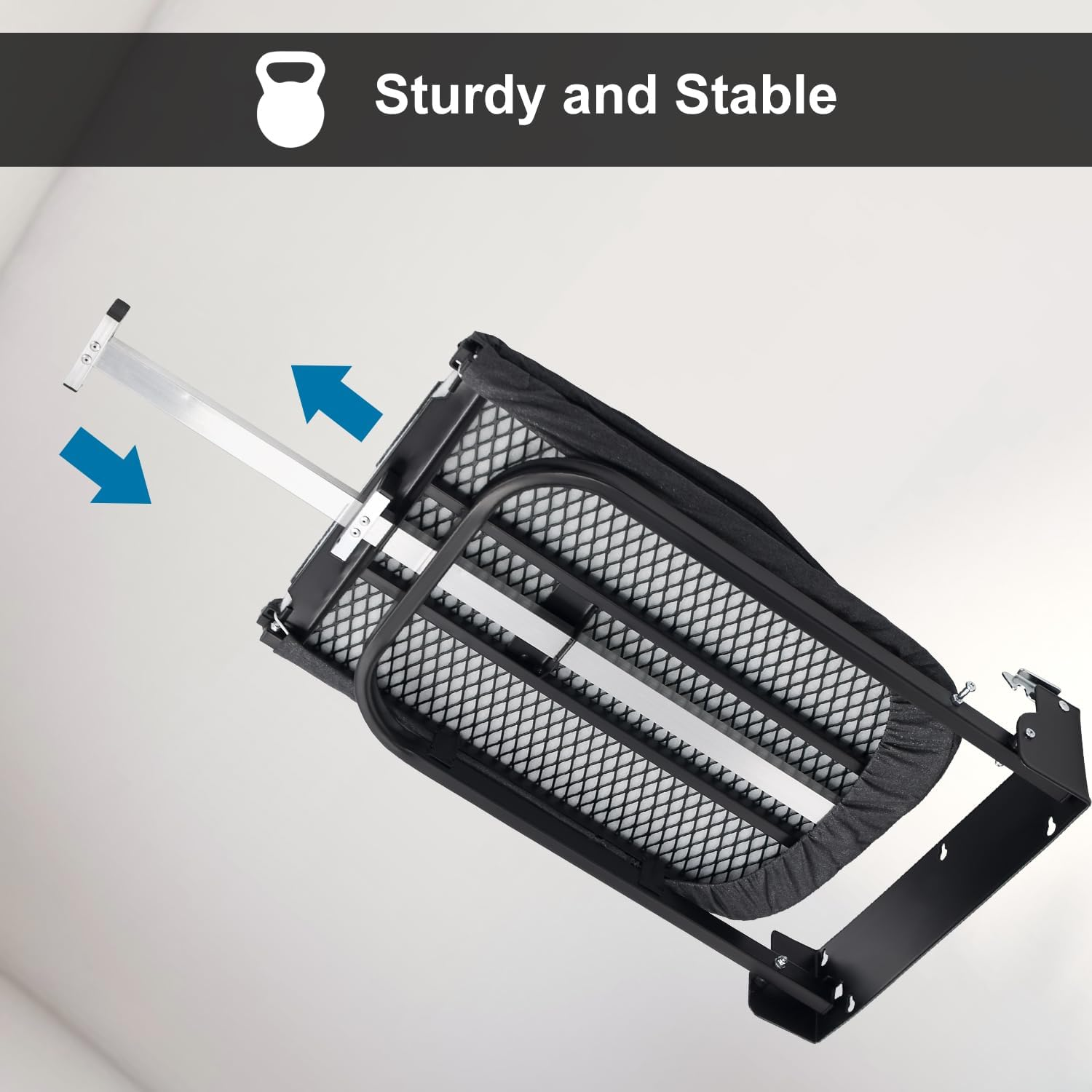 Duwee Wall-Mounted Foldable Ironing Board, Retractable Ironing Boards with Heat Resistant Cover, Space-Saving Iron Table, Easy to Install, Hardware Included