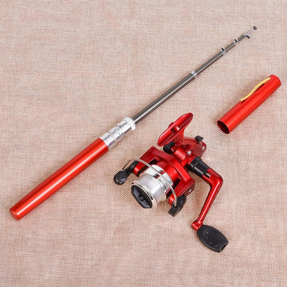 Pen Fishing Rod Reel Combo Set Premium Mini Pocket Collapsible Fishing Pole Kit Telescopic Fishing Rod with Spinning Reel image number 4