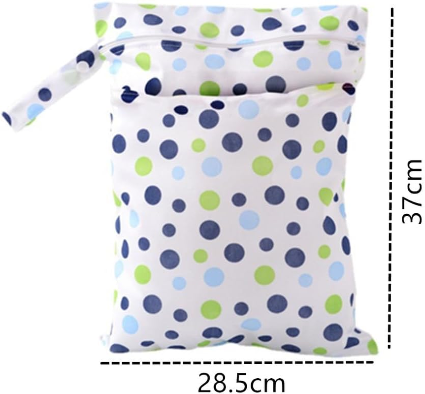 Wet Dry Bags for Baby Cloth Diapers, Cuicanfla 1 Pcs Cart Hanging Bag Diaper Travel Wet Dry Organizer Zippered Wet Dirty Diapers Wet Bag Stroller Storage Bag Diaper Pail Diaper Wet Bag image number 4