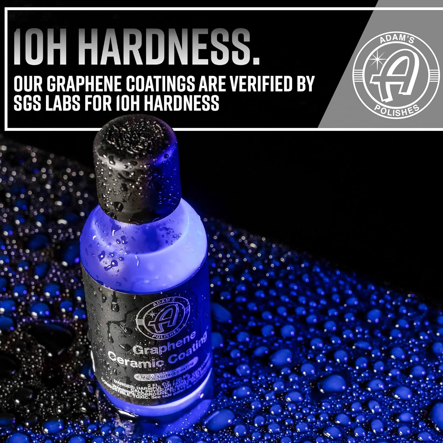 Adam'S Polishes UV Graphene Ceramic Coating - 10H Ceramic Coating for Cars W/UV Glow Technology | 7+ Years of Protection | Apply after Car Wash Clay Bar Car Buffer Polisher | Boat RV Motorcycle image number 2