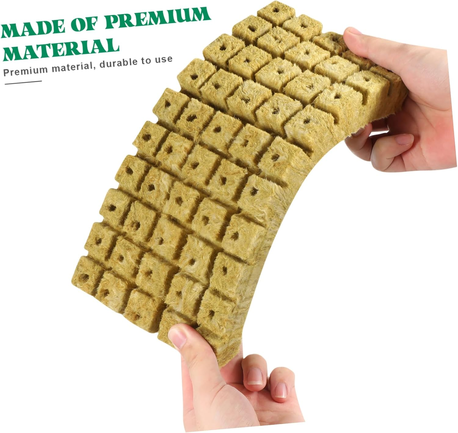 100Pcs Hydroponic Nutrient Blocks Seed Starter Cubes 25X25X30Mm Soilless Planting Medium for Indoor Gardening and Nursery Cultivation image number 3