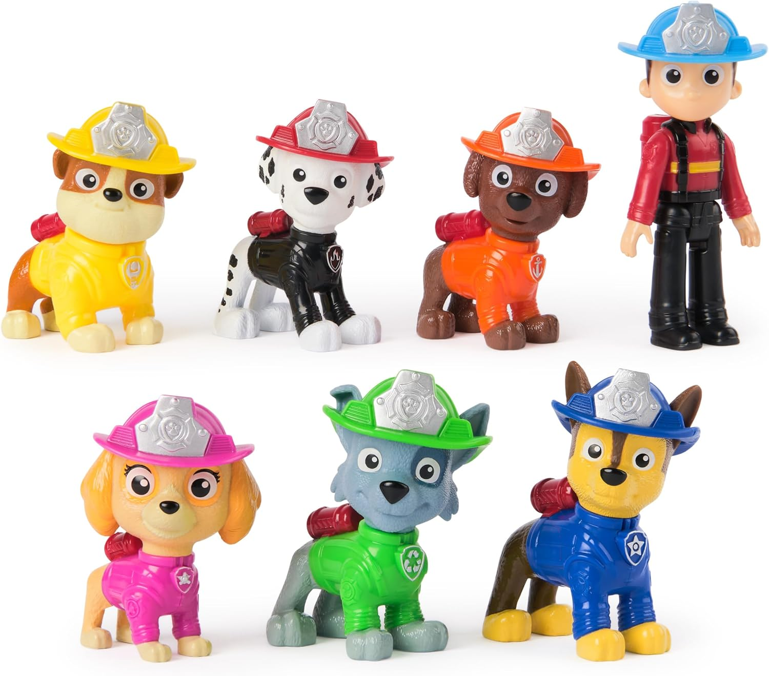 PAW Patrol Fire Rescue Team Pack with 7 Collectible Action Figures, Including Ryder & 6 PAW Patrol Pups, Kids Toys for Boys & Girls Ages 3 and Up image number 5