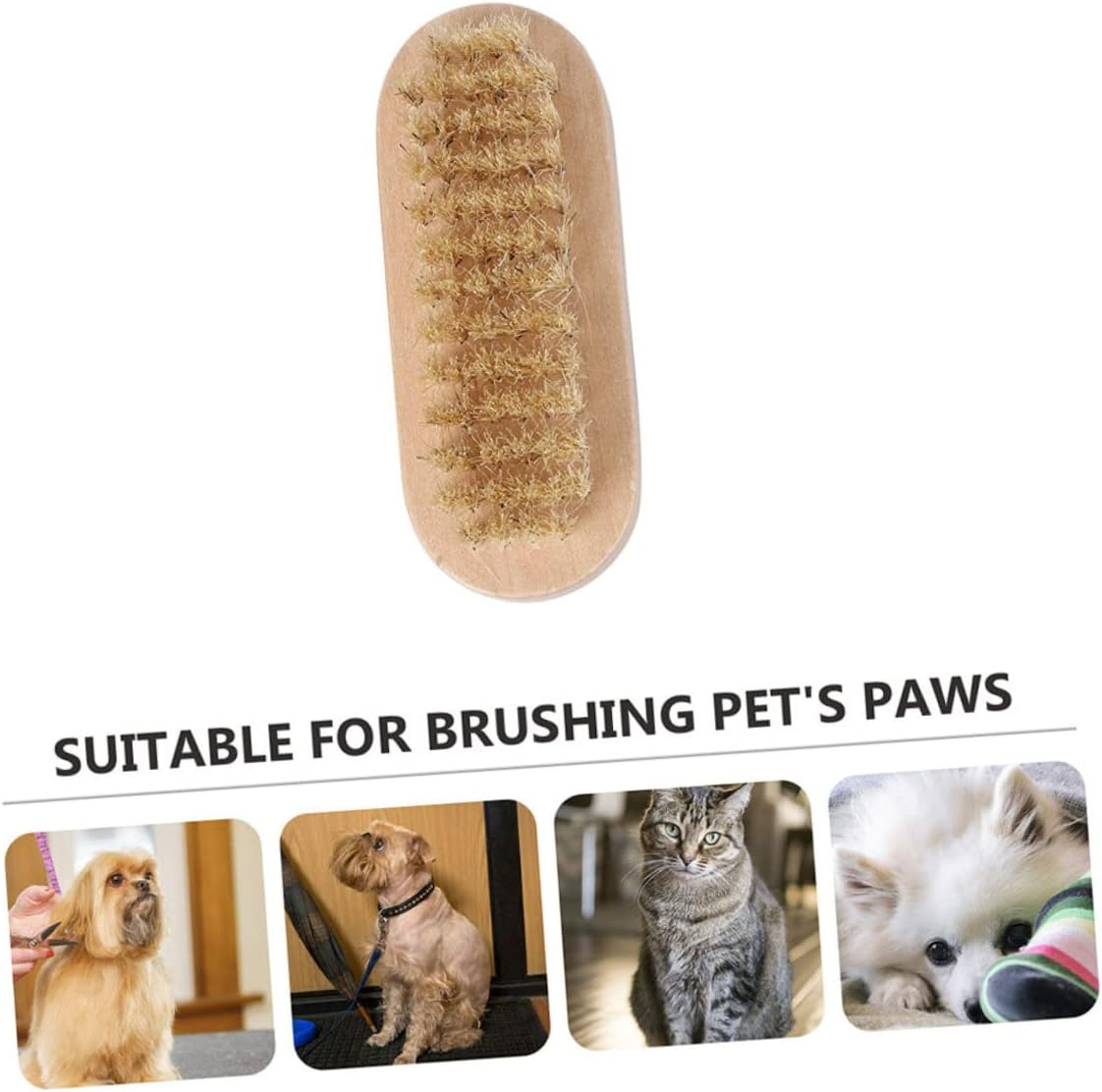 Healvian 4Pcs Wooden Bristle Nail Cleaning Brush for Manicure and Pedicure Soft but Firm Double Sided Fingernail Cleaner Portable Nail Art Tool for Home Bathroom Travel and Pet Paw Care image number 4