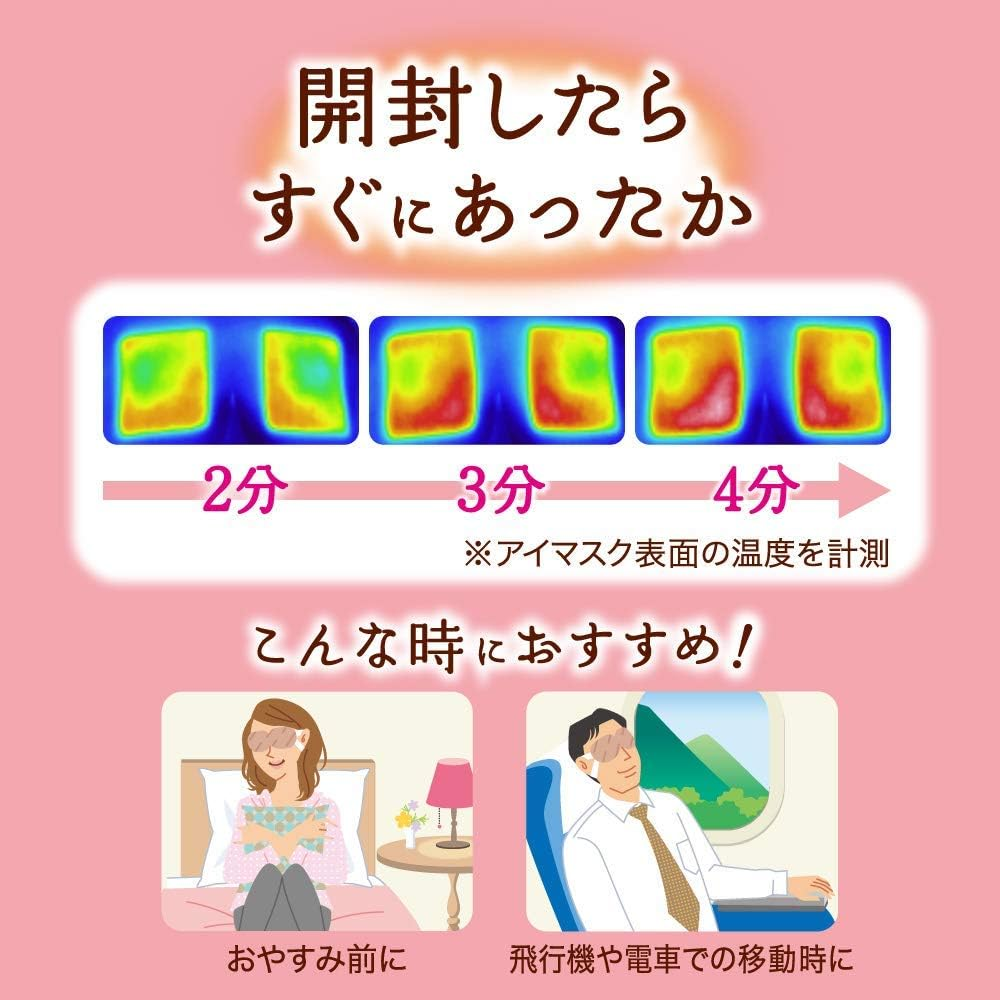 Kao MEGURISM Health Care Steam Warm Eye Mask,Made in Japan, Ｃhamomile 12 Sheets&times;2Boxes