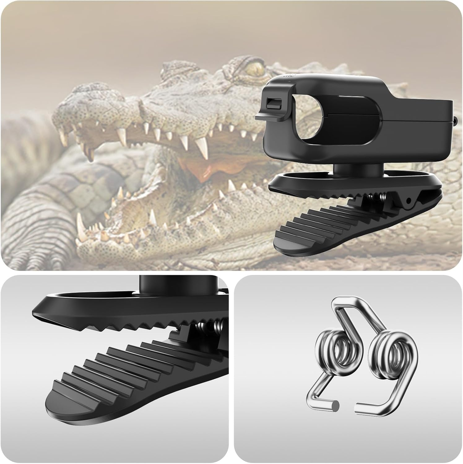 DGBAY Backpack Mount Clip for DJI Osmo Nano,360 Rotation Horizontal Vertical Quick Release Mount Hat Camera Clip for Backpack Compatible with DJI Nano Accessories image number 2