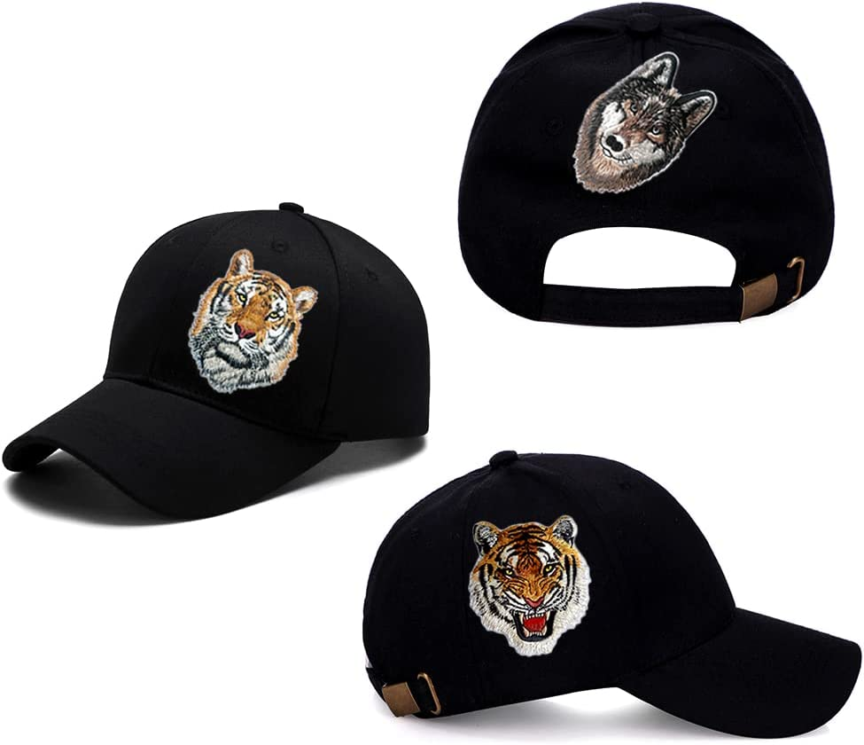 2Pcs DIY Tiger Iron-On Patch Embroidered Appliques Clothes Patches Clothes Sewing Embroidery Process image number 4