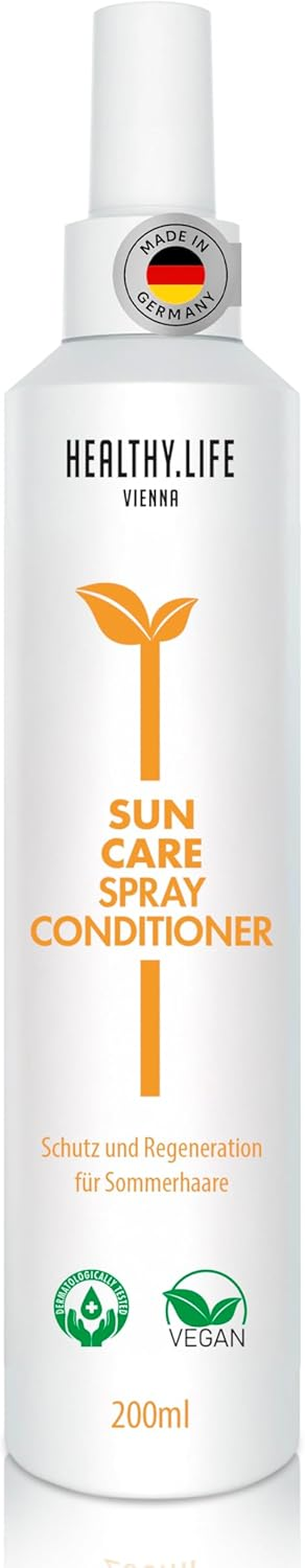 HLV Hair Care Spray with UV Protection, Sun Care Conditioner Spray, Vegan Hair Care with Panthenol & Agave, Protection against Sun and Salt Water, for Moisture and Combable, Smooth Hair (200 Ml) image number 4