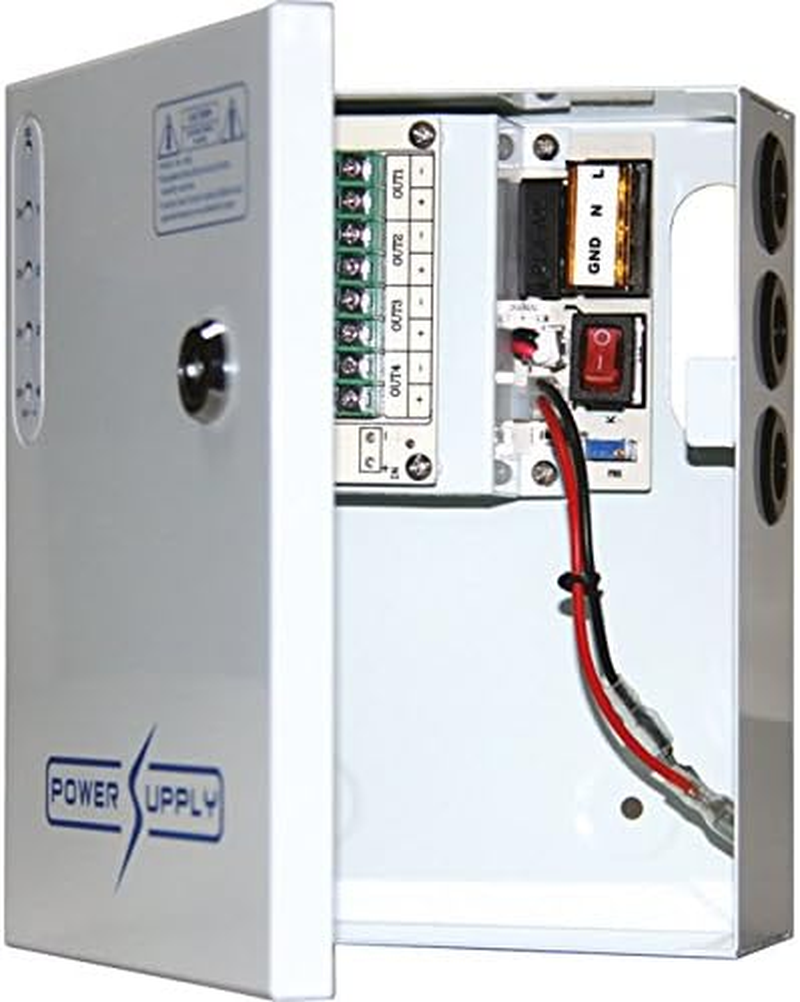 PWU0412W05 DOSS 4 Way 12V DC 5A Power Supply with UPS PFC Surge Protection Universal Ac Input Range: 96-264Vac Universal Ac Input Range: 96-264Vac, Short Circuit, over Current and Overload