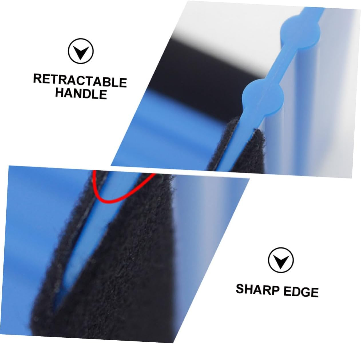 BCOATH Film Tint Tools Kit Automotive Wrapping Tools Car Sticker Installation Kit Retractable Handle Felt Squeegee