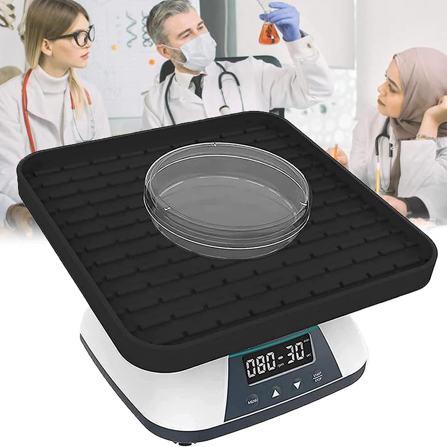 Lab Oratory Orbital Shaker,Digital Orbital Shaker,Adjustable Speed 10-80Rpm,10S-99Min Orbital Rotator Shaker,Digital Lab Orbital Shaker,Led Digital Display,For Labs and Classrooms image number 4