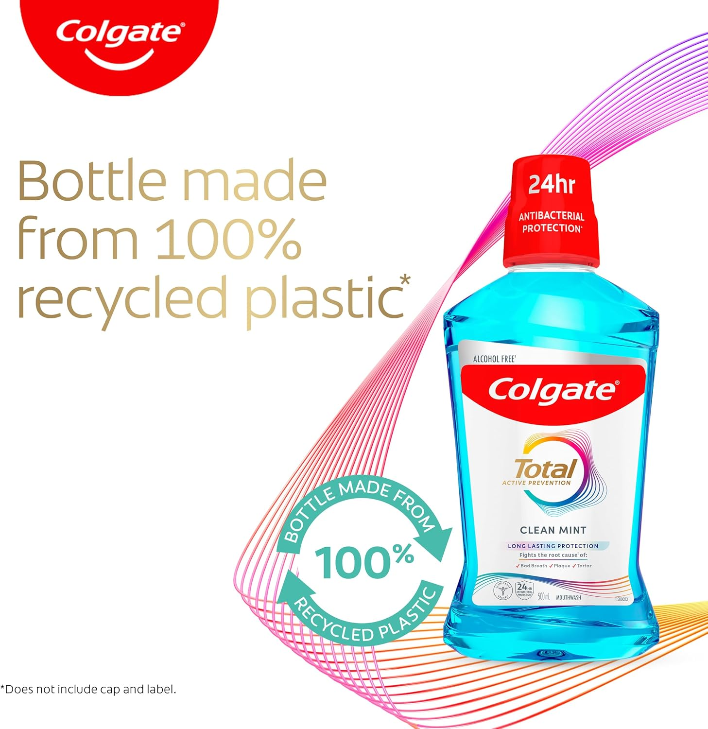 Colgate Total Active Prevention Clean Mint Mouthwash, 500Ml image number 6