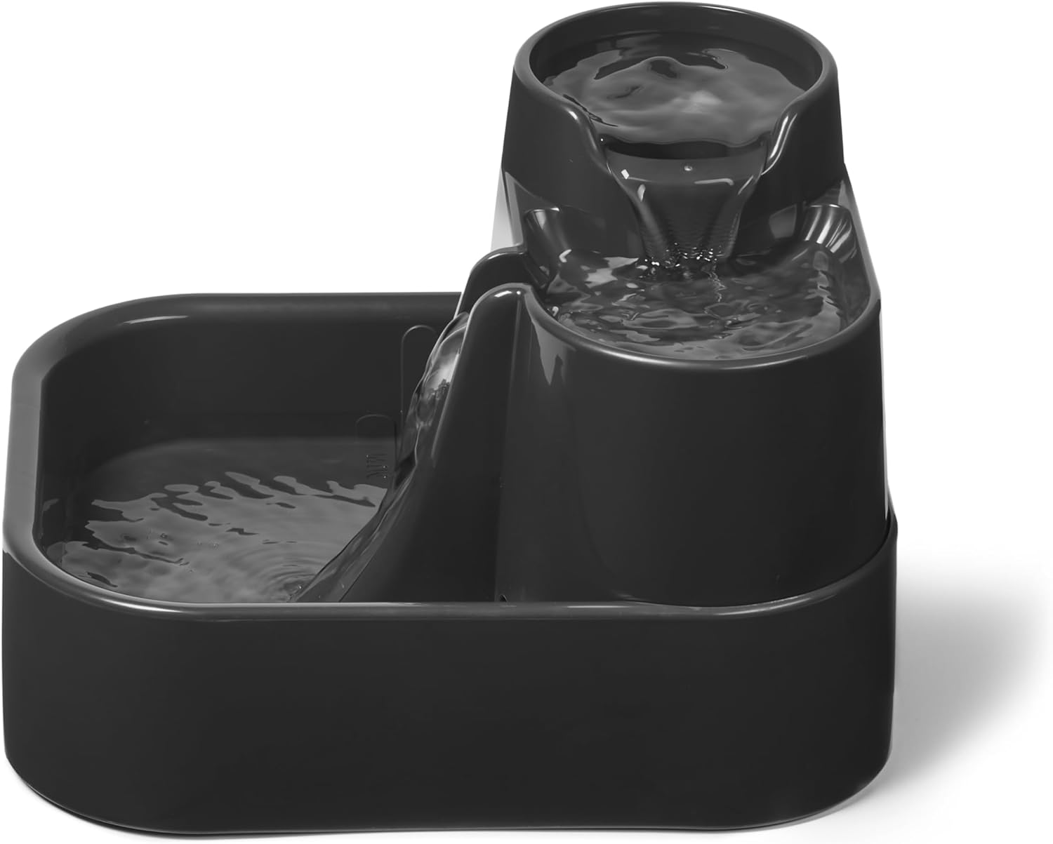 Cat Mate Water Fountain UK Automatic Water Fountain for Small Dogs, Multi-Stage, 2 Litre, with Replaceable Filter in 3 Levels, Quiet (Shadow) image number 2