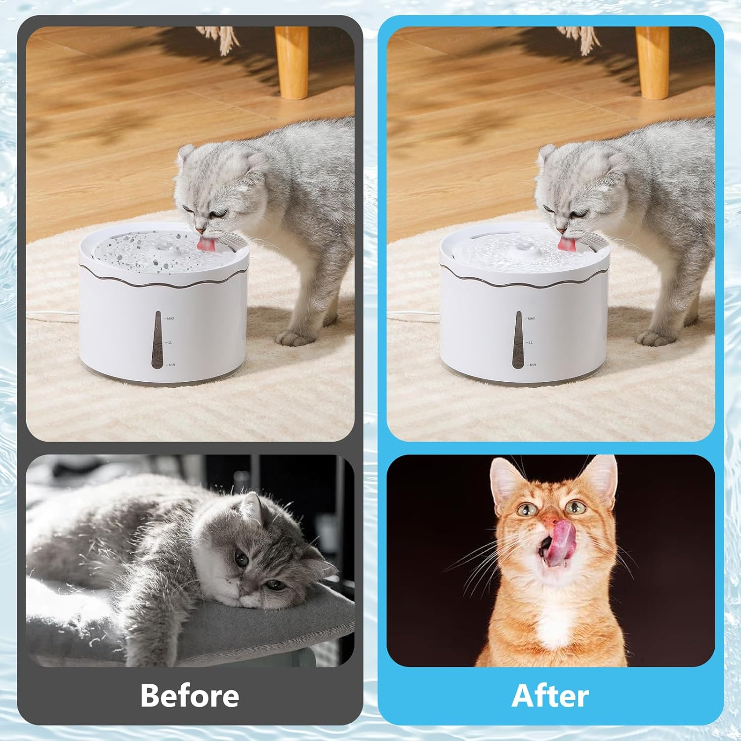 20Pcs Replacement Foam Filters for Pet Water Fountain | Compatible with PETKIT Eversweet 3 Pro, Solo 2 & Solo SE Cat Fountains | Keep Drinking Water Clean & Fresh image number 5