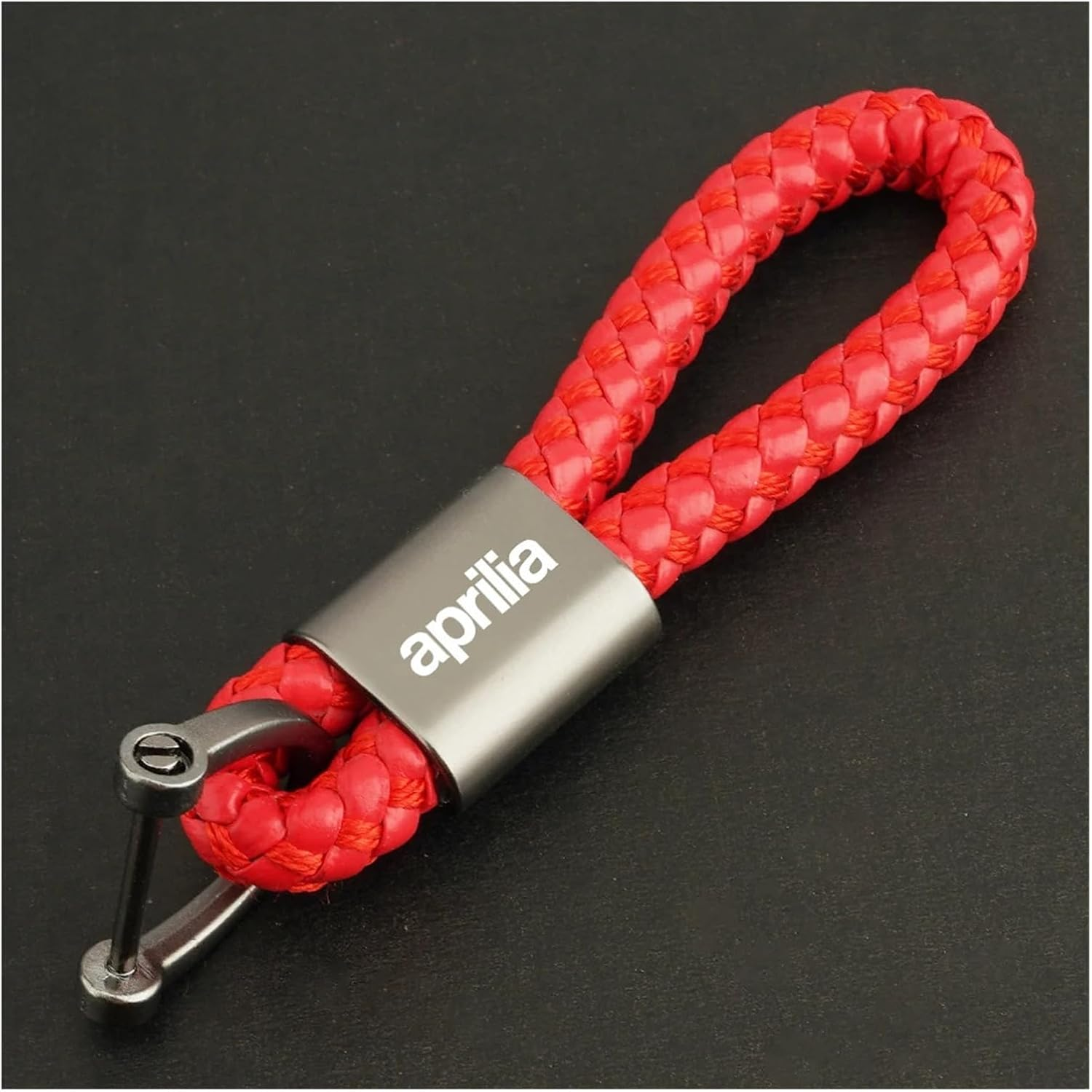 VLOZDJOF with Laser Logo Motorcycle Keyring Compatible with Aprilia FACTOR Racing GPR RS125 RS250 RSV4 SR50 Universal Keychain Accessories 2025