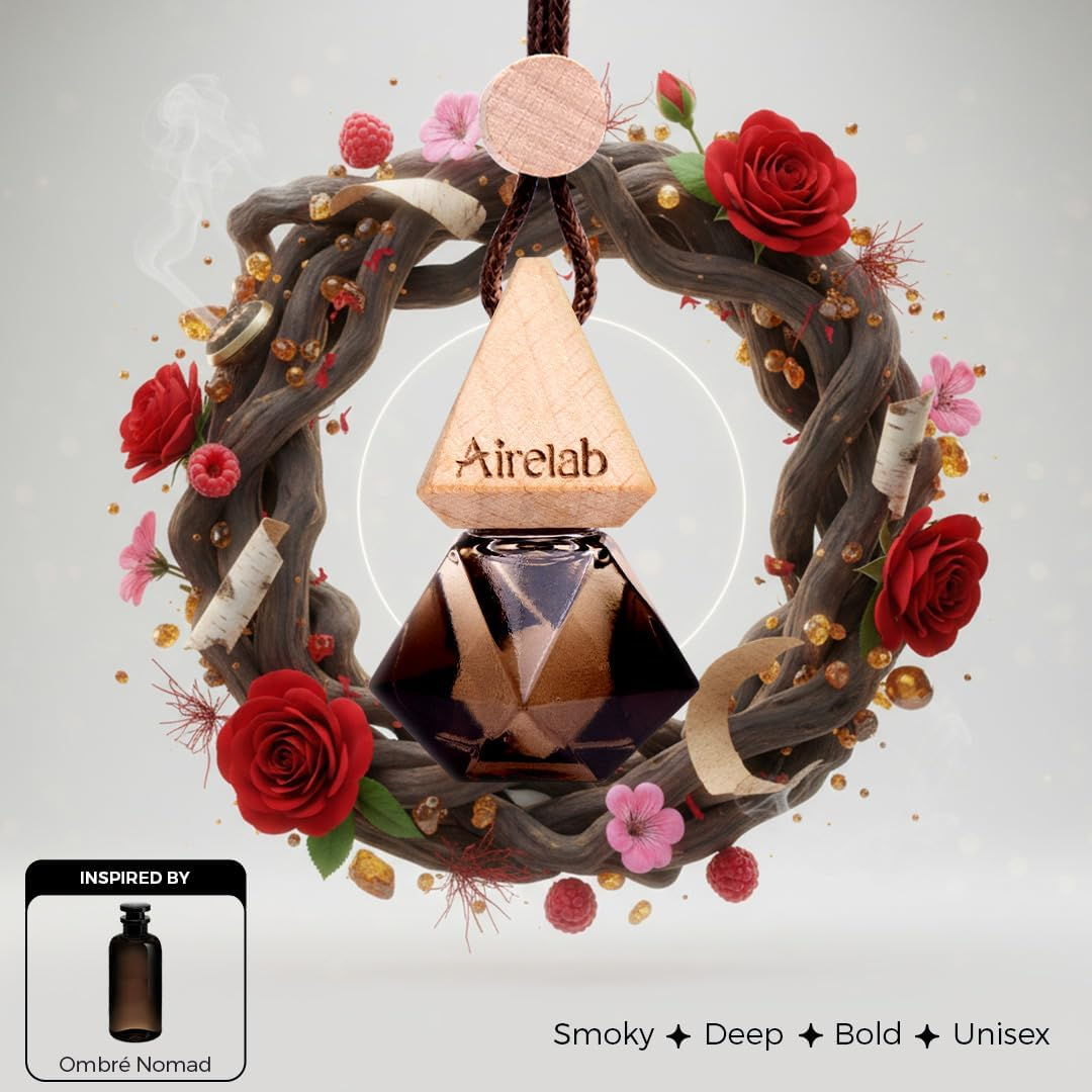 Car Air Freshener &ndash; Inspired by L.Vitton Ombr&eacute; Nomad, Luxury Long Lasting Essential Oil Diffuser for Car Interior, Natural Odour Eliminator, Premium Unisex Car Perfume, Safe for Kids & Pets image number 1