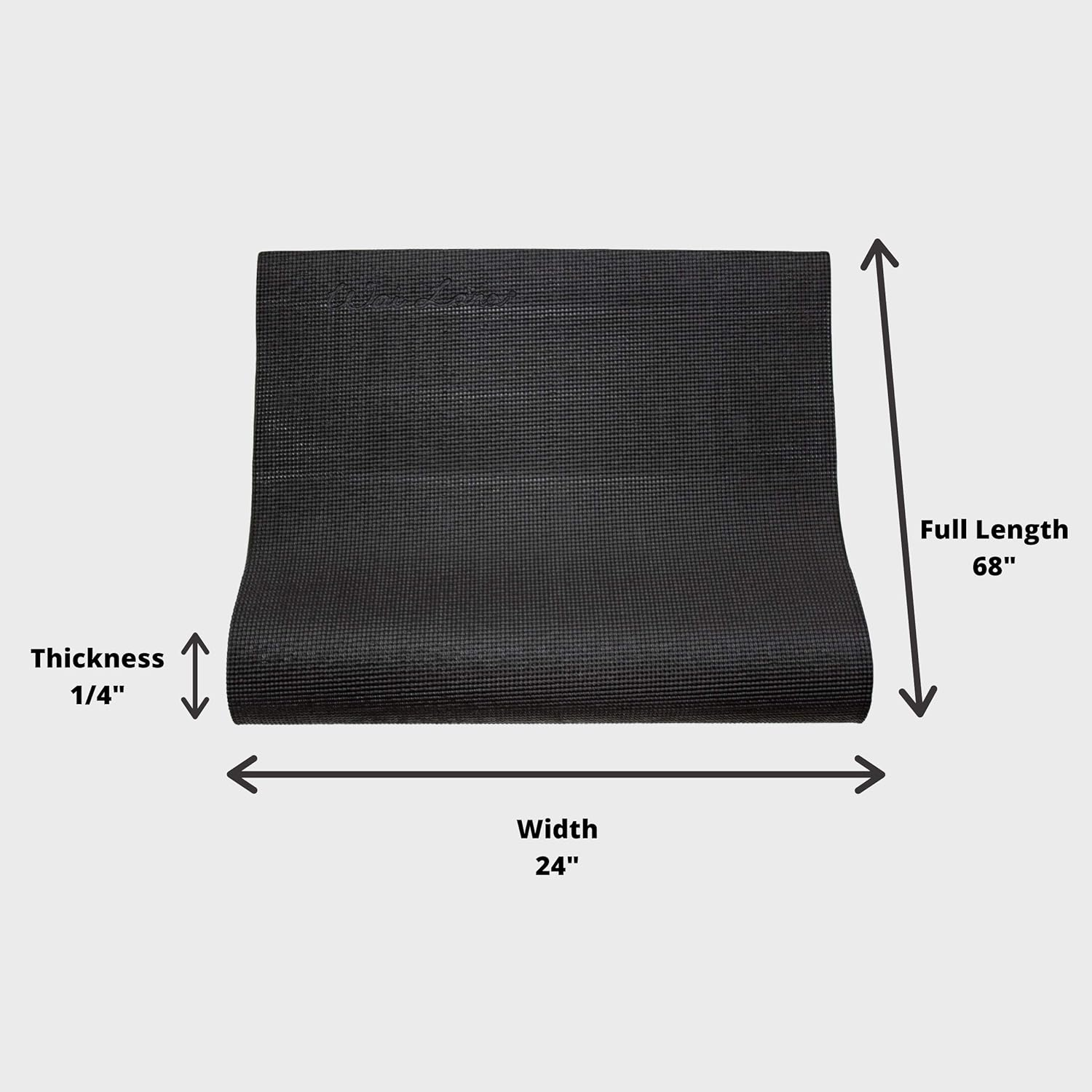 Wai Lana Yoga & Pilates Mat - Black image number 2