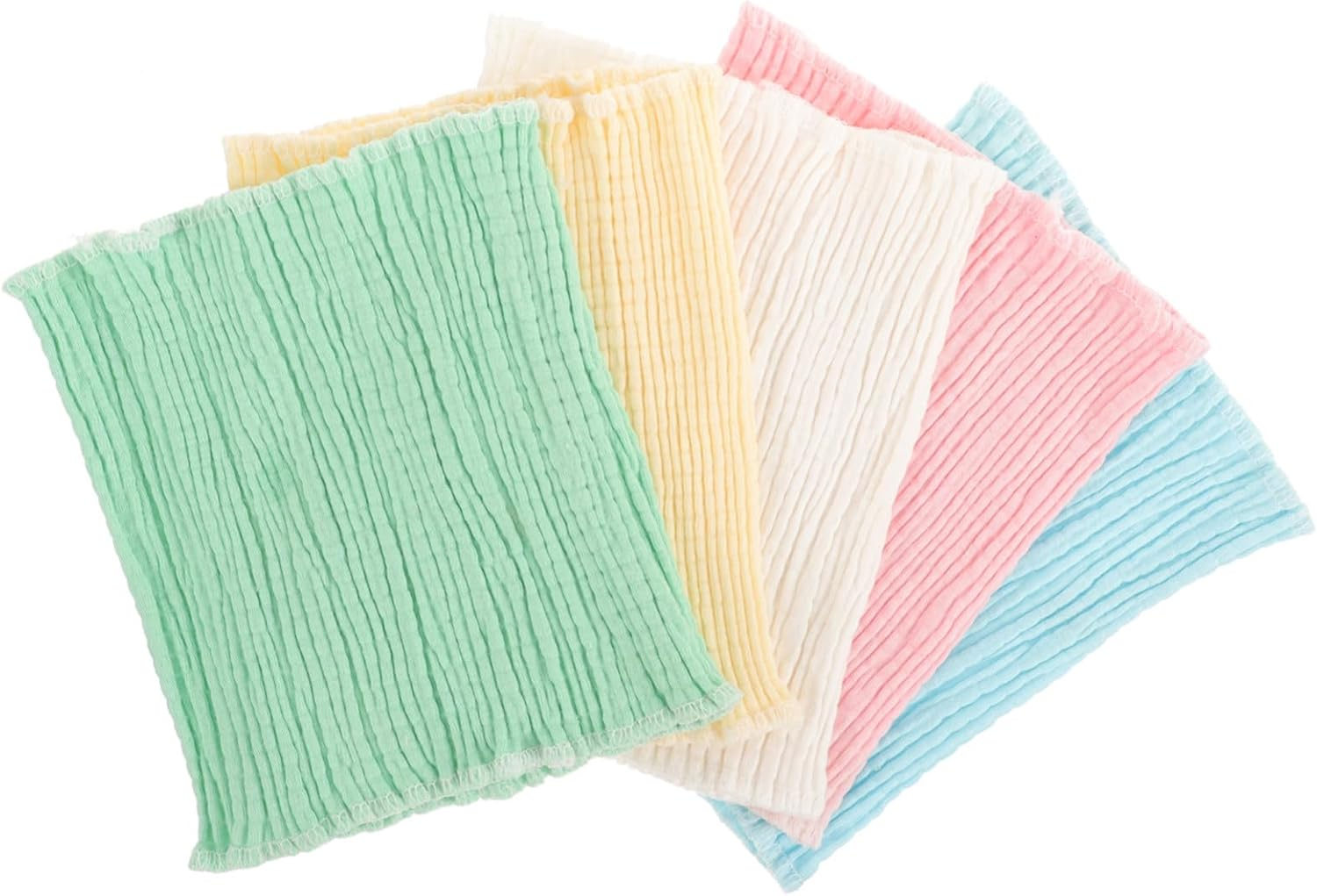 5Pcs Cotton Belly Band Soft Breathable Newborn Navel Protector Elastic Wide Waist Wrap for Abdomen Support Skin-Friendly Warm Belly Cover in Multiple Colors image number 2