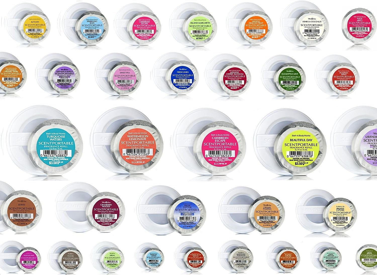 Bath & Body Works - Scentportable Grab Bag - Assorted Bundle of FOUR (4) Scentportable Refills