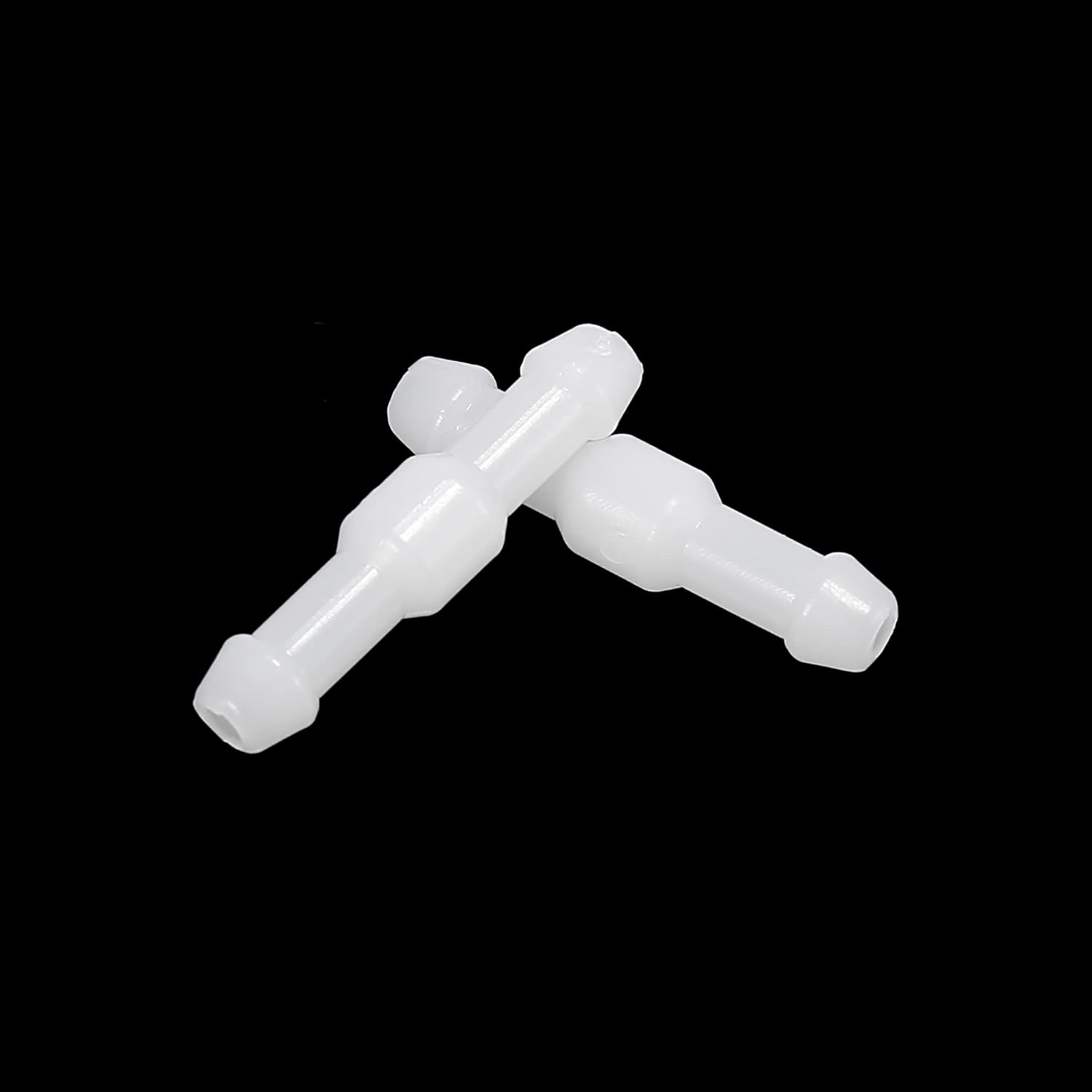 X AUTOHAUX 30Pcs I Shaped T Shaped Y Shaped Plastic 2 Way 3 Way Windshield Washer Hose Connector Tube Pipe Fitting Splitter Adapter for Car White - Black image number 5