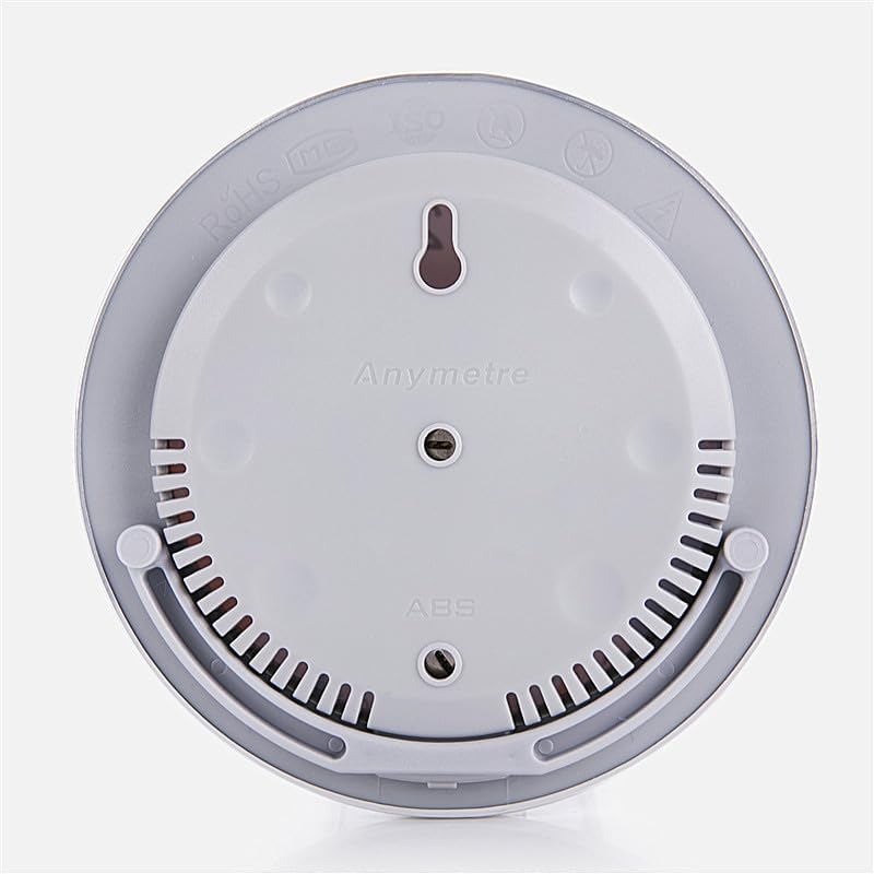 Round Indoor Outdoor Hygrometer/Thermometer, Humidity Gauge Indicator Temperature Humidity Monitor, Analog Hygrometer Humidor Aluminum Dial for Home, Office, Garden, Greenhouse or Conservatory image number 1