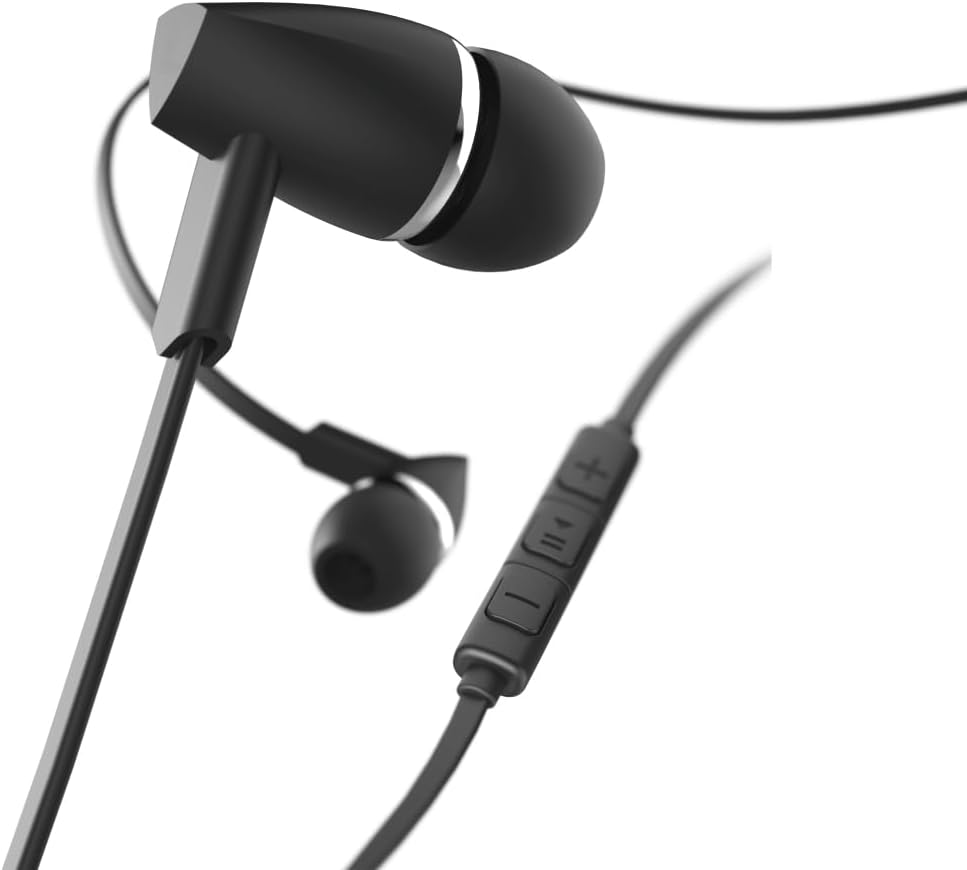 Hama Joy In-Ear Headphones, Wired, Microphone, Flat Cable, Black image number 6